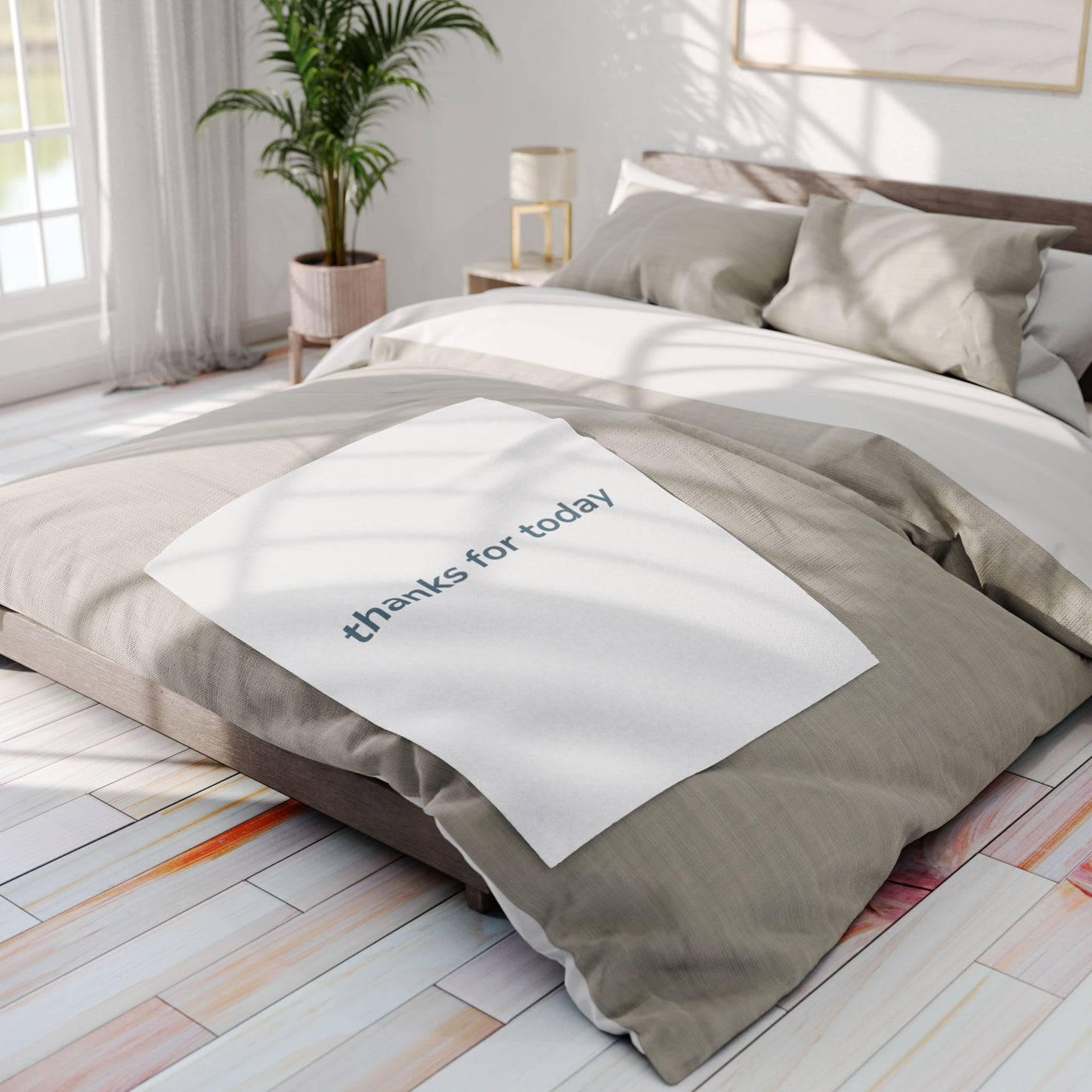 thanks for today Cozy Arctic Fleece Blanket - Perfect for Relaxation, Indoor Comfort, Gifts, Home Decor, Self-Care