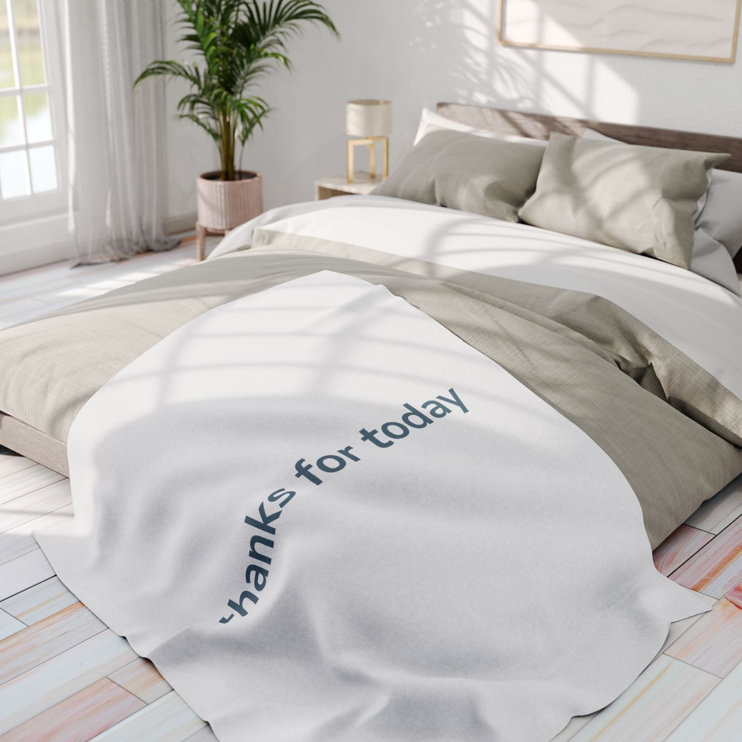 thanks for today Cozy Arctic Fleece Blanket - Perfect for Relaxation, Indoor Comfort, Gifts, Home Decor, Self-Care
