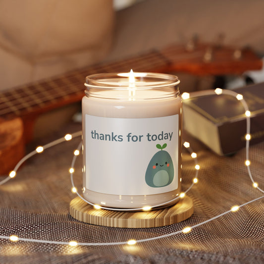 thanks for today with Quiet Mate Gratitude Scented Candle - Thanks for Today, 9oz, Aromatherapy Gift, Home Decor, Relaxation