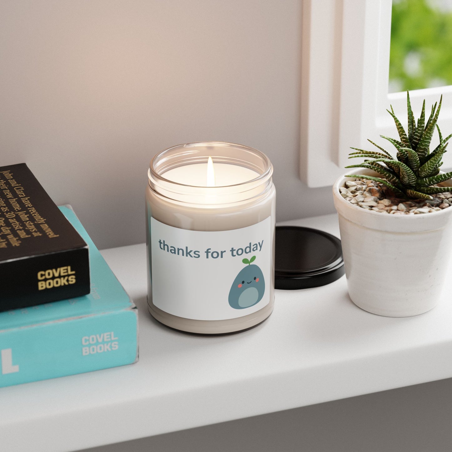 thanks for today with Quiet Mate Gratitude Scented Candle - Thanks for Today, 9oz, Aromatherapy Gift, Home Decor, Relaxation