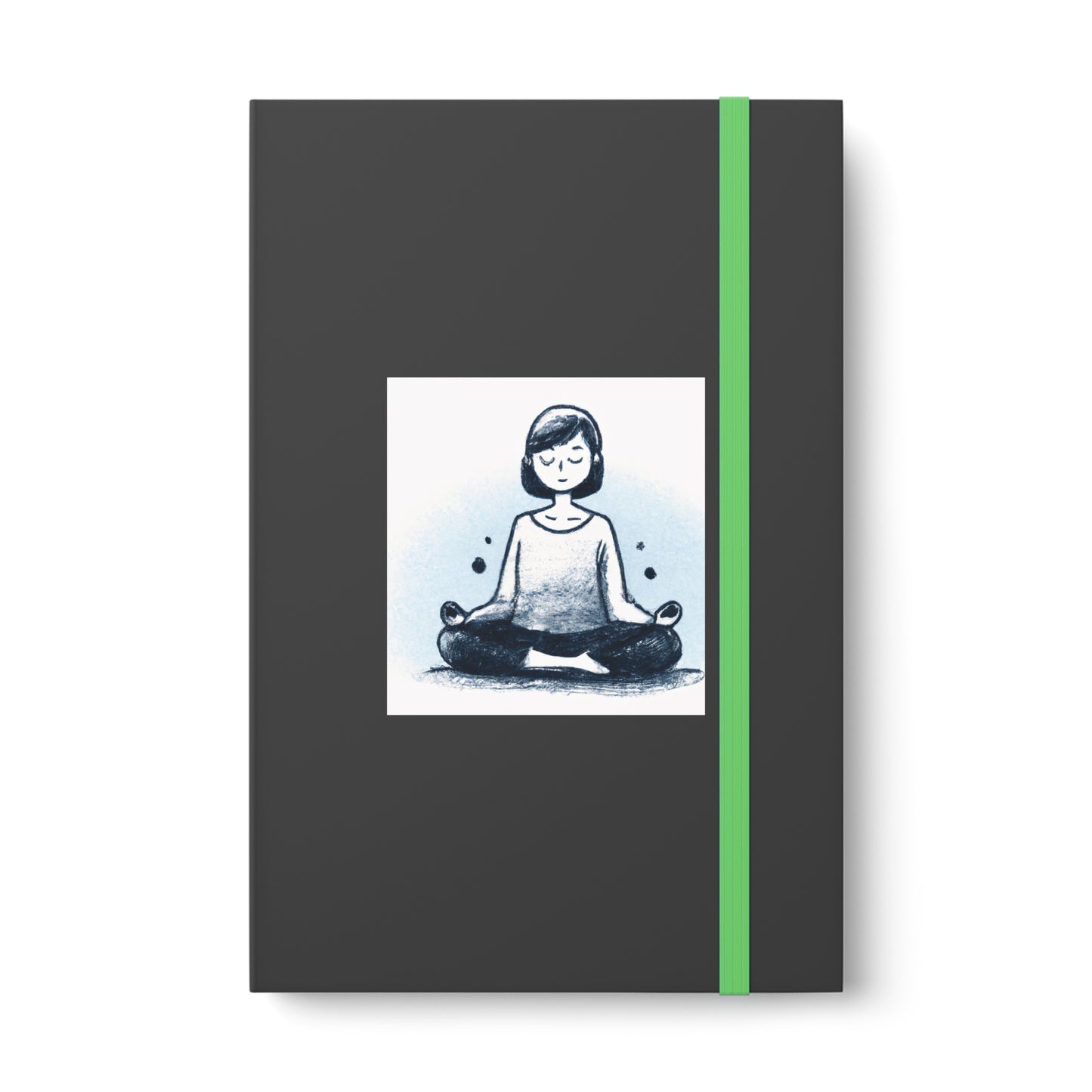 Yoga Meditation Color Contrast Notebook - Ruled