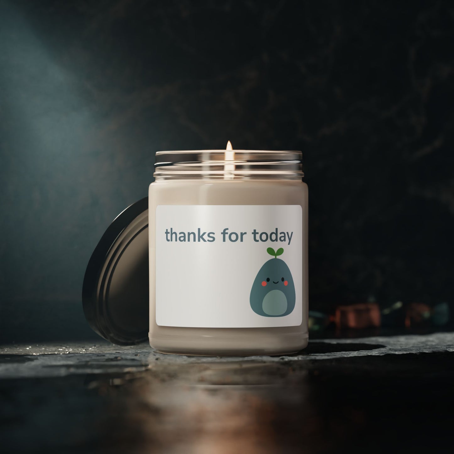 thanks for today with Quiet Mate Gratitude Scented Candle - Thanks for Today, 9oz, Aromatherapy Gift, Home Decor, Relaxation