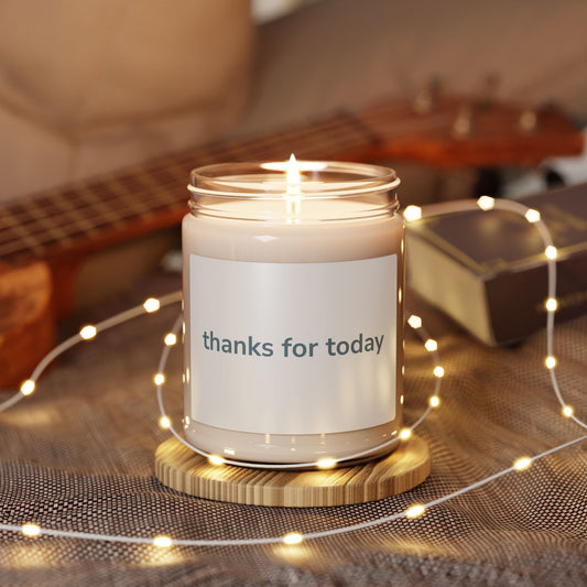 thanks for today Gratitude Scented Soy Candle, Relaxing Gift, Thank You Candle, Home Fragrance, Self-Care, Eco-Friendly Soy Wax